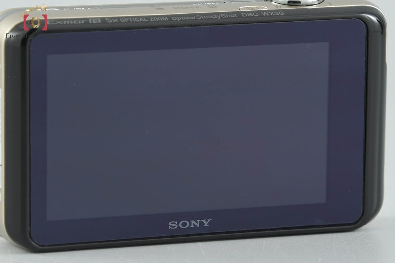 Sony Cyber-shot DSC-WX30 Gold Compact Digital Camera (Japanese Language Only)