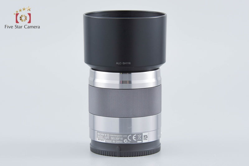 SONY E 50mm f/1.8 OSS SEL50F18 Silver w/ Box