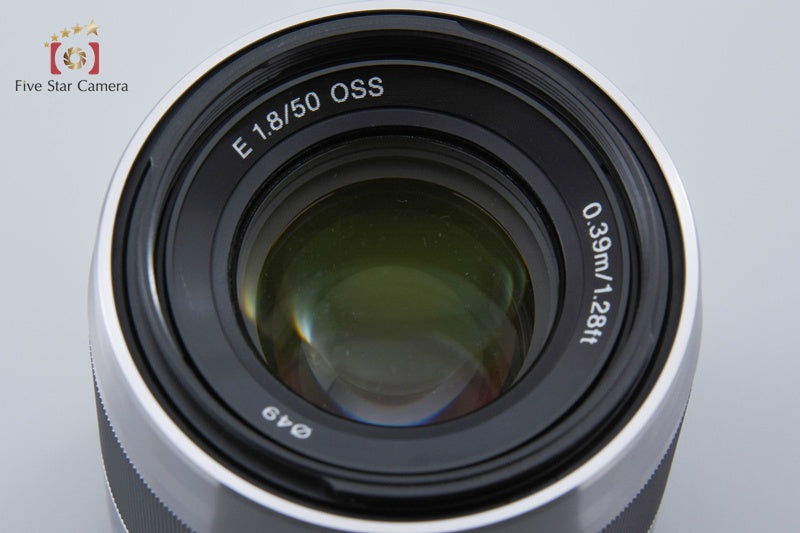SONY E 50mm f/1.8 OSS SEL50F18 Silver w/ Box