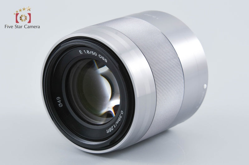 SONY E 50mm f/1.8 OSS SEL50F18 Silver w/ Box