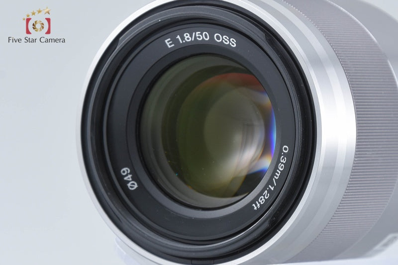 SONY E 50mm f/1.8 OSS SEL50F18 Silver w/ Box