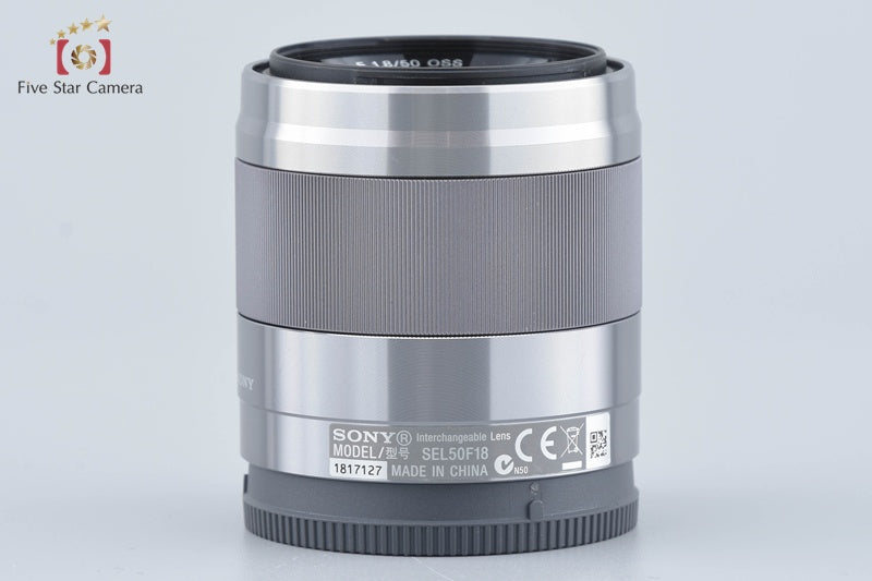 SONY E 50mm f/1.8 OSS SEL50F18 Silver w/ Box