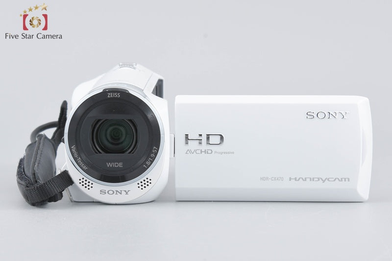 Sony Handycam HDR-CX470 White Digital Video Camera (Japanese Language Only)