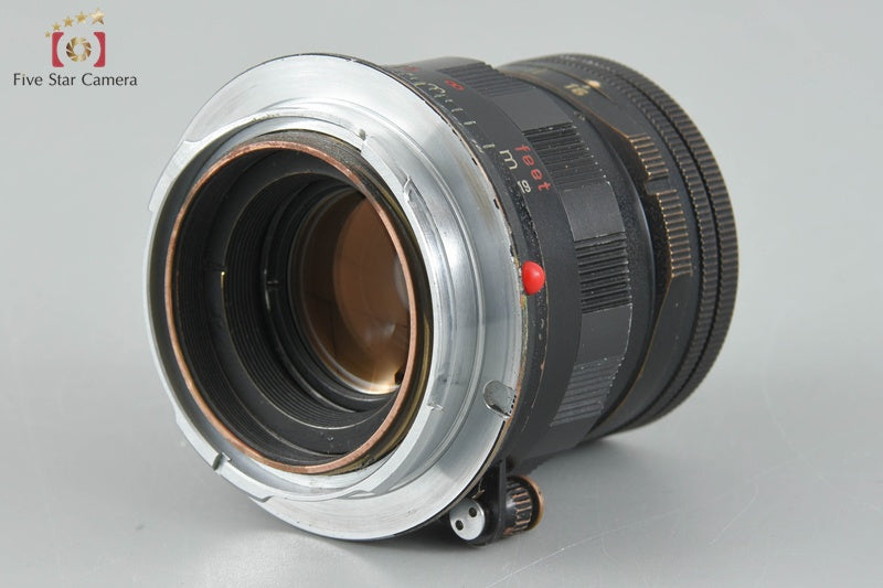 Very Rare! Leica Summicron 50mm f/2 Black Paint Later Model Red Scale Overhauled