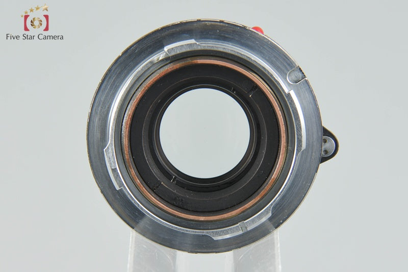 Very Rare! Leica Summicron 50mm f/2 Black Paint Later Model Red Scale Overhauled