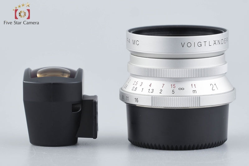 Voigtlander COLOR-SKOPAR 21mm f/4 MC Silver L39 + 21mm Viewfinder