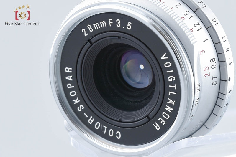 Voigtlander COLOR-SKOPAR 28mm f/3.5 Silver L39 LTM Leica Thread Mount