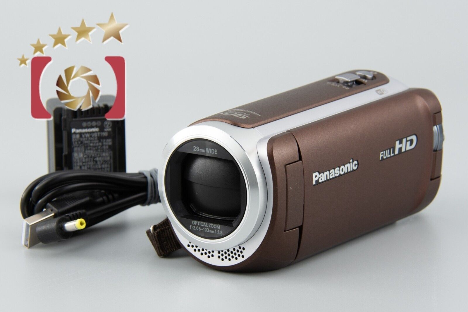 Near Mint!! Panasonic HC-W590M Brown Digital Hi-Vision Video Camera