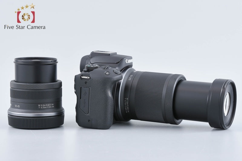 "Count 1,000" Canon EOS R50 Black 24.2 MP RF-S 18-45 55-210 Lenses from Japan