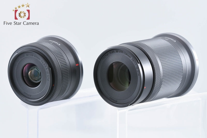 "Count 1,000" Canon EOS R50 Black 24.2 MP RF-S 18-45 55-210 Lenses from Japan