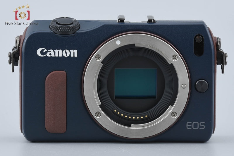 Canon EOS M Bay Blue 18.0 MP Digital Mirrorless Camera EF-M 18-55 IS STM Lens