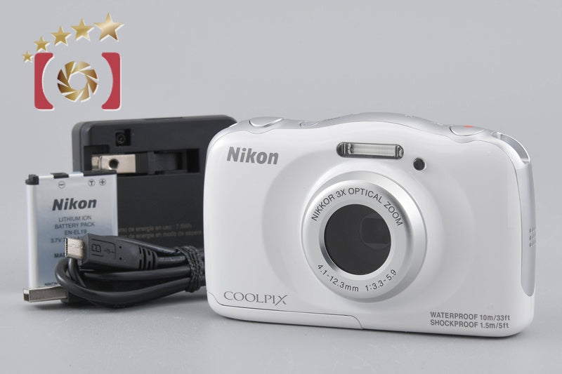 Nikon COOLPIX S33 White 13.2 MP Digital Camera