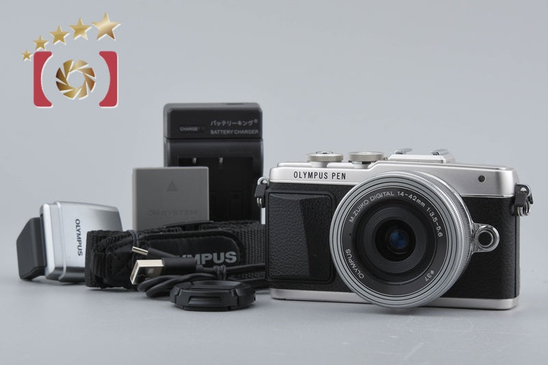 Shutter count 1,577 Olympus PEN Lite E-PL7 Silver 16.1 MP EZ 14-42 Lens