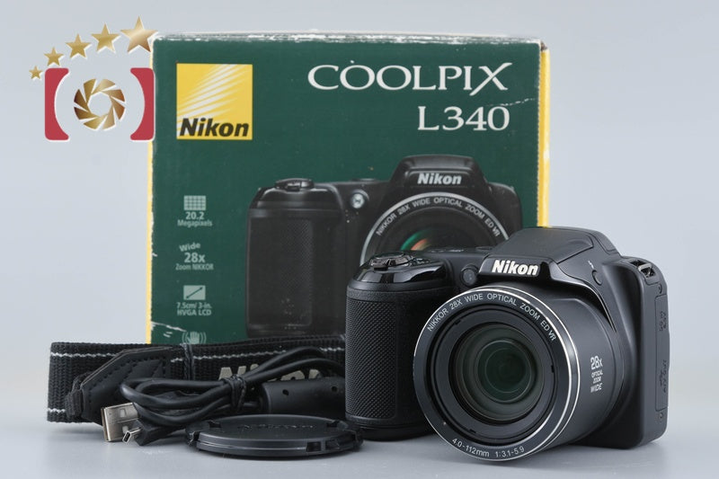 Nikon COOLPIX L340 20.2 MP Digital Camera w/ Box