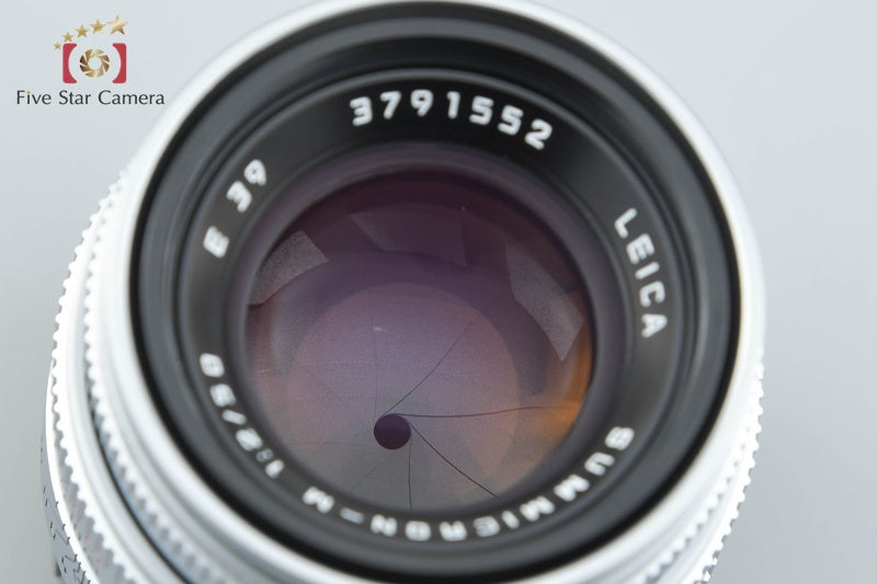 Leica SUMMICRON-M 50mm f/2 4th Silver E39 2025.12 Overhauled!!