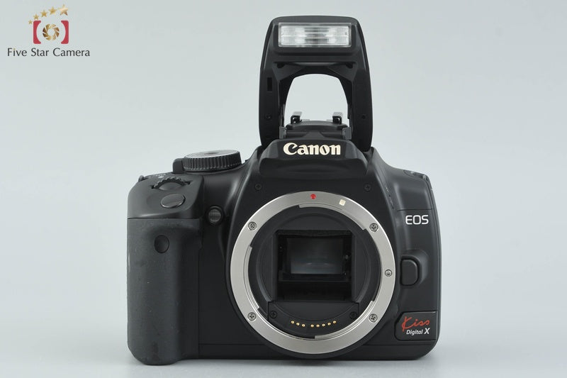 Canon EOS kiss Digital X Black 10.1 MP Digital SLR Camera 18-55 55-200 Lenses