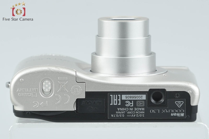 Nikon COOLPIX L30 Silver 20.0 MP Digital Camera