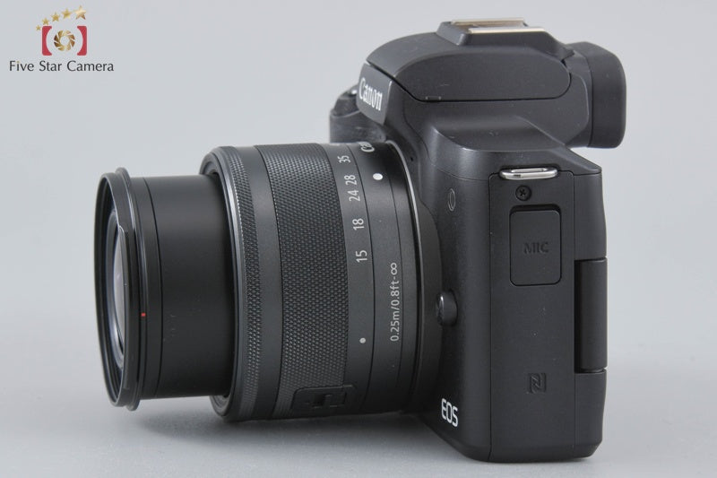 "Shutter count 2,000" Canon EOS Kiss M / M50 Black 24.0 MP 15-45 IS STM Lens