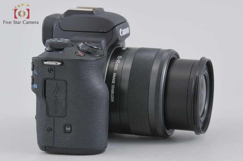 "Shutter count 2,000" Canon EOS Kiss M / M50 Black 24.0 MP 15-45 IS STM Lens