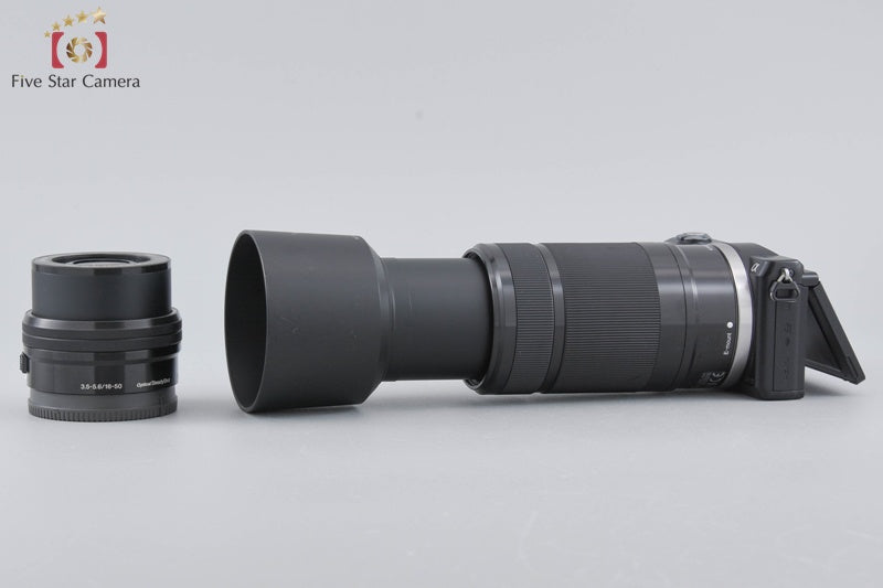 Sony Alpha a5000 ILCE-5000 Black 20.1 MP 16-50 55-210 [Japanese Language Only]