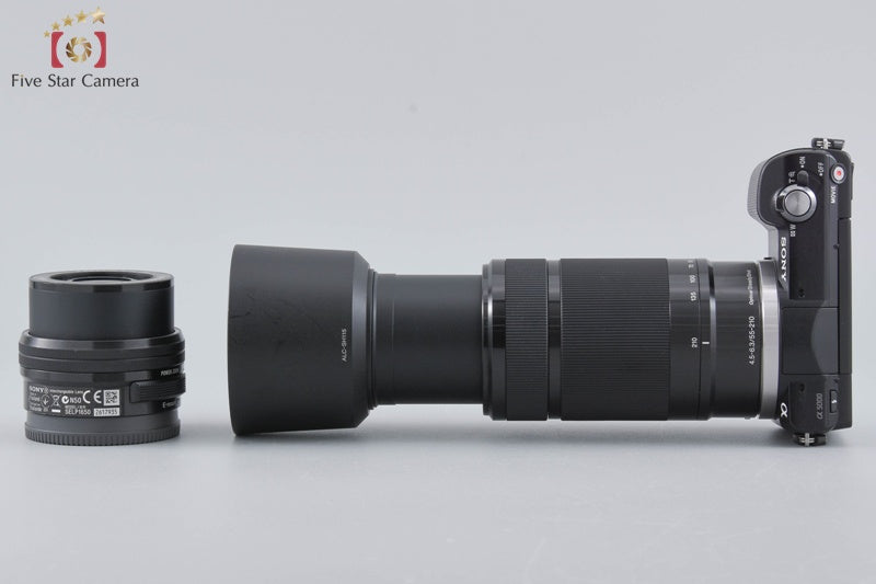 Sony Alpha a5000 ILCE-5000 Black 20.1 MP 16-50 55-210 [Japanese Language Only]