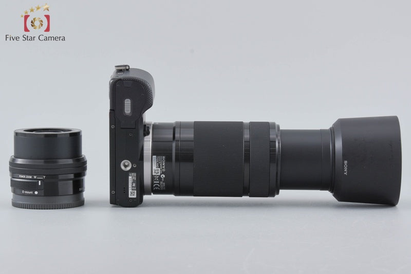 Sony Alpha a5000 ILCE-5000 Black 20.1 MP 16-50 55-210 [Japanese Language Only]
