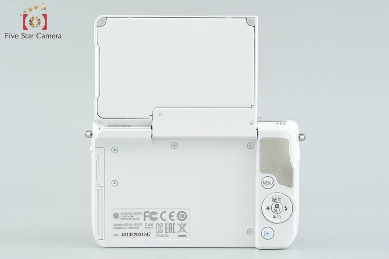 Canon EOS M10 White 18.0 MP Digital Mirrorless Camera 15-45 Lens