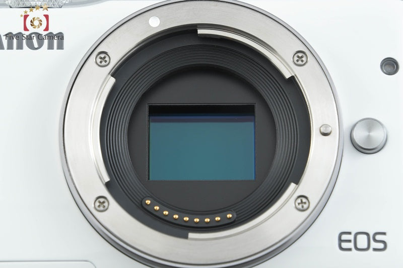 Canon EOS M10 White 18.0 MP Digital Mirrorless Camera 15-45 Lens