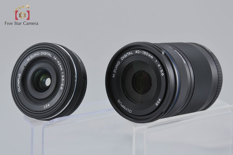 "Count 3,227" Olympus OM-D E-M10 Mark II Black 16.1 MP 14-42 40-150 Lenses