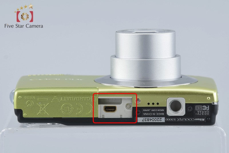 Nikon COOLPIX S3000 Pop Green 12.0 MP Digital Camera