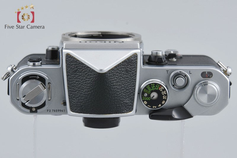 Nikon F2 Eye Level Silver 35mm SLR Film Camera Body