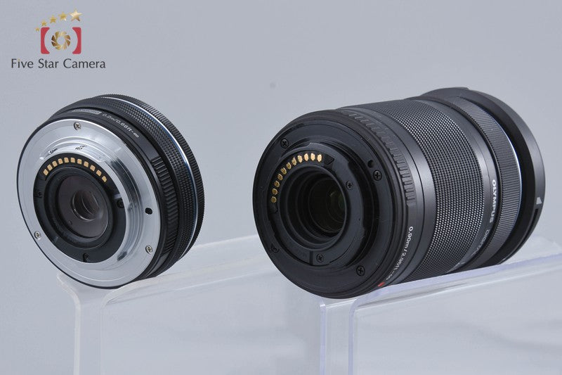 "Count 260" Olympus PEN Lite E-PL7 Black 16.1 MP EZ 14-42 40-150 Lenses w/ Box