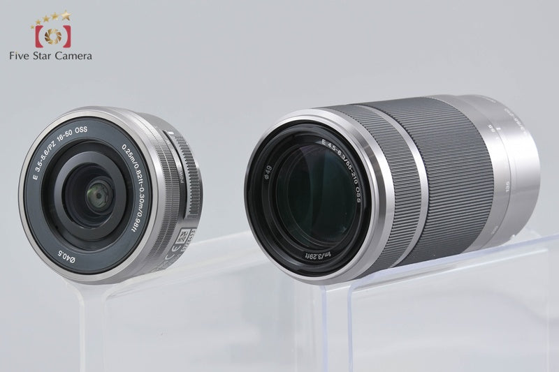 Sony α NEX-5R Silver 16.1 MP 16-50 55-210 Lenses [Japanese Language Only]
