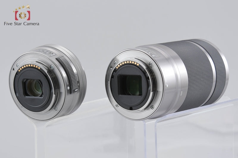 Sony α NEX-5R Silver 16.1 MP 16-50 55-210 Lenses [Japanese Language Only]