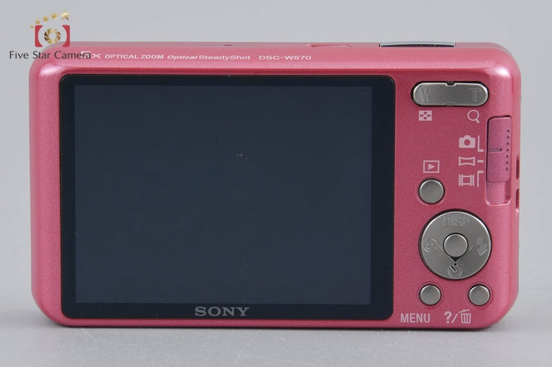 Sony Cyber-Shot DSC-W570 Pink 16.1 MP Digital Camera [Japanese Language Only]