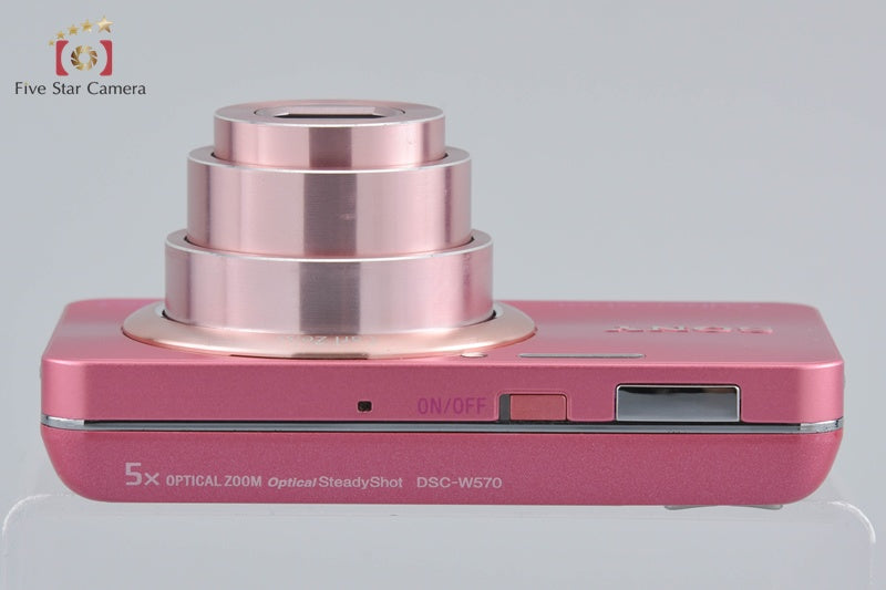 Sony Cyber-Shot DSC-W570 Pink 16.1 MP Digital Camera [Japanese Language Only]