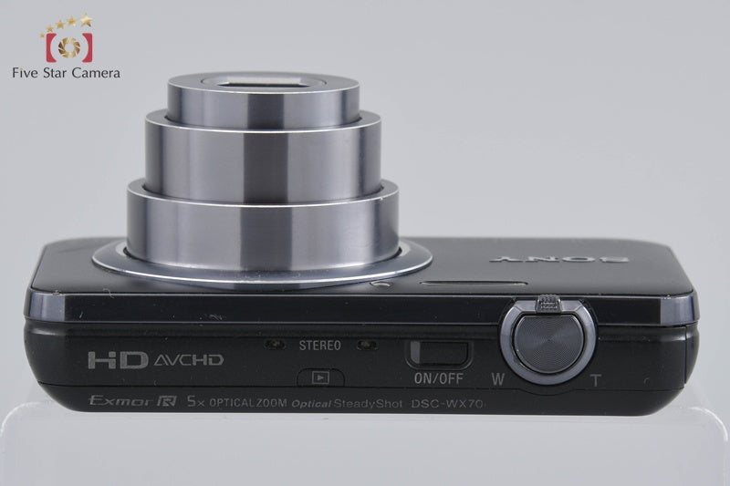 Sony Cyber-Shot DSC-WX70 Black 16.2 MP Digital Camera [Japanese Language Only]