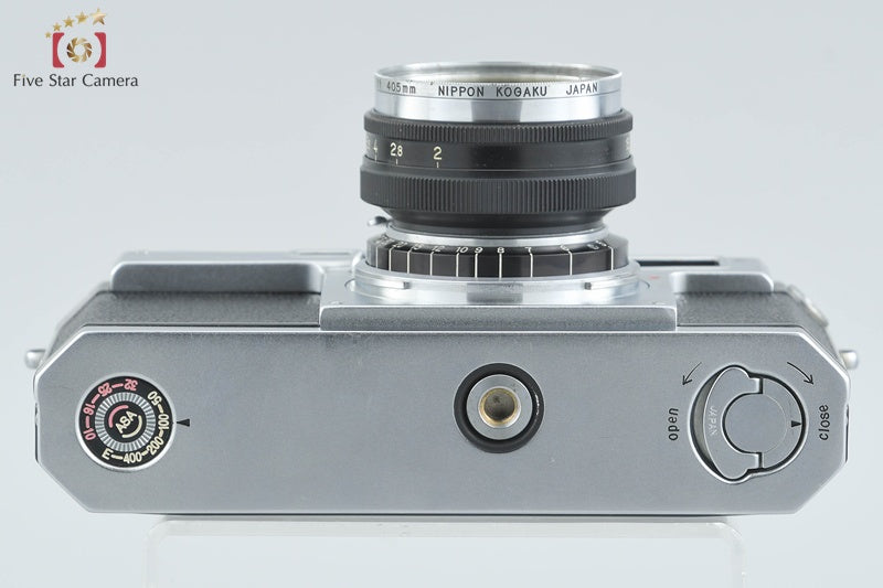 Nikon S2 Later Model Black Dial Rangefinder Film Camera + NIKKOR-H.C 50mm f/2