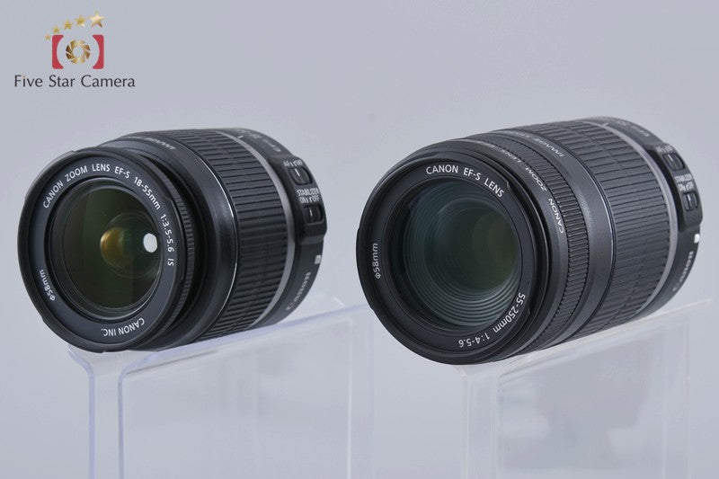 Canon EOS Kiss X4 / Rebel T2i / 550D 18.0 MP 18-55 55-250 Lenses