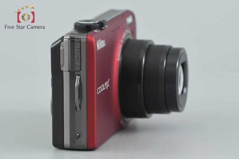 Nikon COOLPIX S6000 Flash Red 14.2 MP Digital Camera