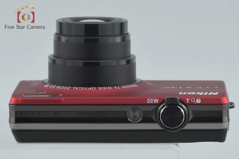 Nikon COOLPIX S6000 Flash Red 14.2 MP Digital Camera