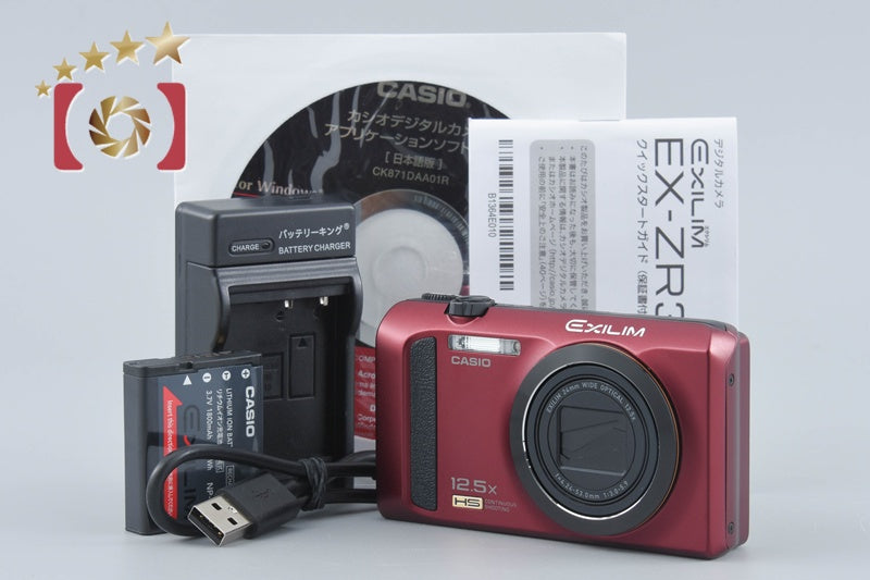 Casio HIGH SPEED EXILIM EX-ZR300 Red 16.1 MP Digital Camera