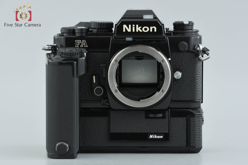 Nikon FA Black 35mm SLR Film Camera Demo Body + MD-15 Motor Drive
