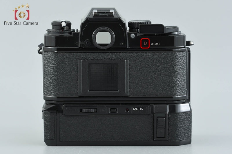 Nikon FA Black 35mm SLR Film Camera Demo Body + MD-15 Motor Drive