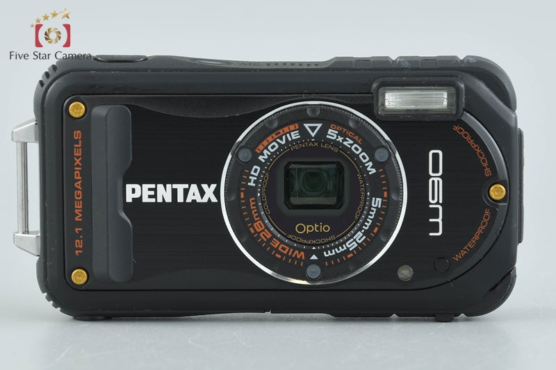 Pentax Optio W90 Black 12.1 MP Digital Camera w/ Box
