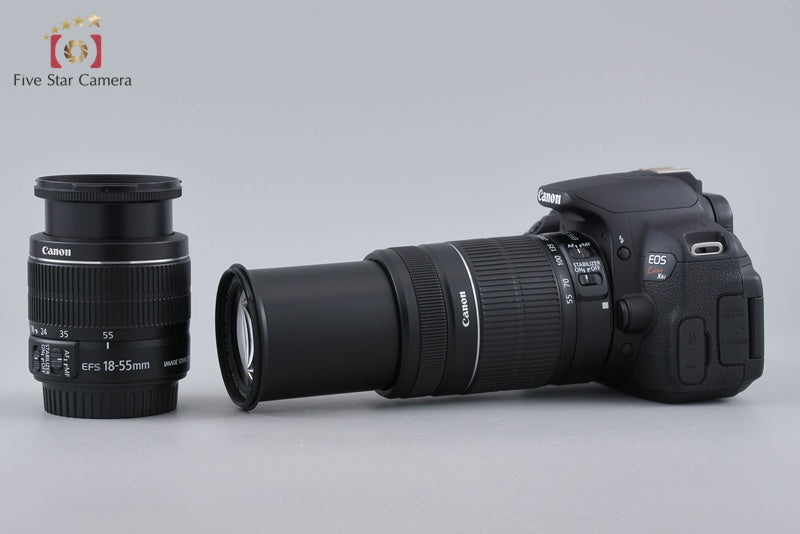 "Count 1,291" Canon EOS Kiss X6i / Rebel T4i / 650D 18.0 MP 18-55 55-250 Lenses