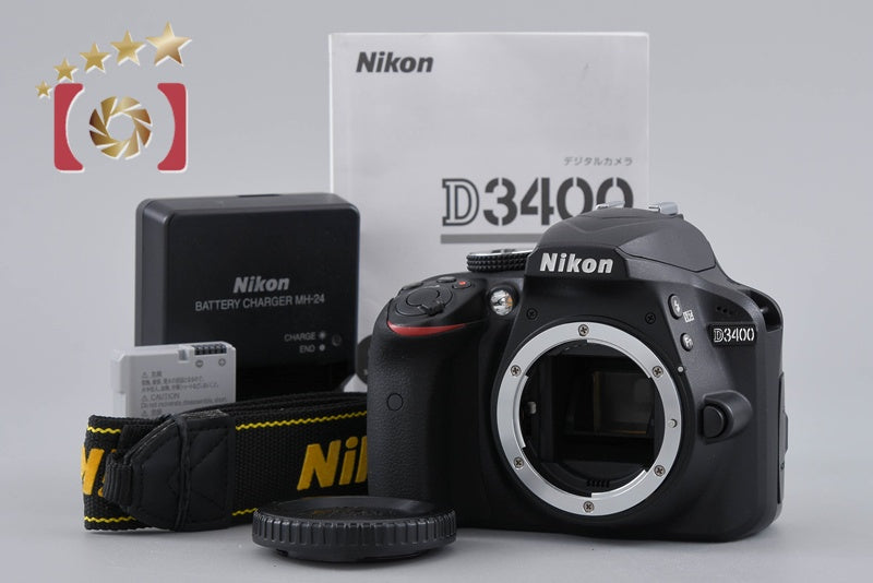 Nikon D3400 Black 24.2 MP DSLR Camera Body