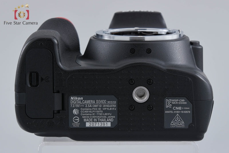 Nikon D3400 Black 24.2 MP DSLR Camera Body