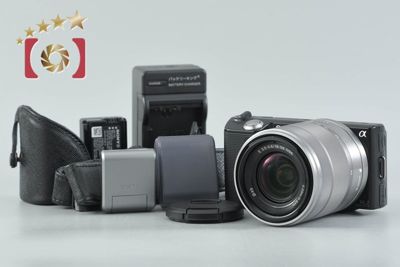 Sony α NEX-5 Black 16.1 MP Digital Camera 18-55 Lens [Japanese Language Only]
