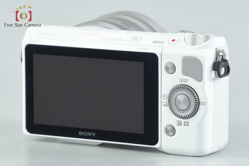 "Count 3,621" Sony α NEX-5R White 16.1 MP 16-50 Lens [Multiple Languages]
